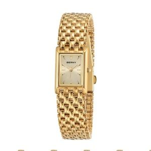 BERNY-Women Quartz Square Gold Watch